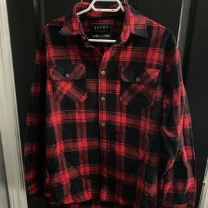 Jachs Classic Red and Black Checkered Shirt